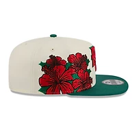 Puerto Rico Two Tone Red "Flor de Maga" New Era 9FIFTY A-Frame Snapback Hat