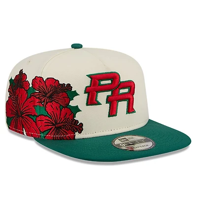 Puerto Rico Two Tone Red "Flor de Maga" New Era 9FIFTY A-Frame Snapback Hat