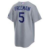 Los Angeles Dodgers Freddie Freeman Grey Road Alternate Nike Stadium Player Jersey