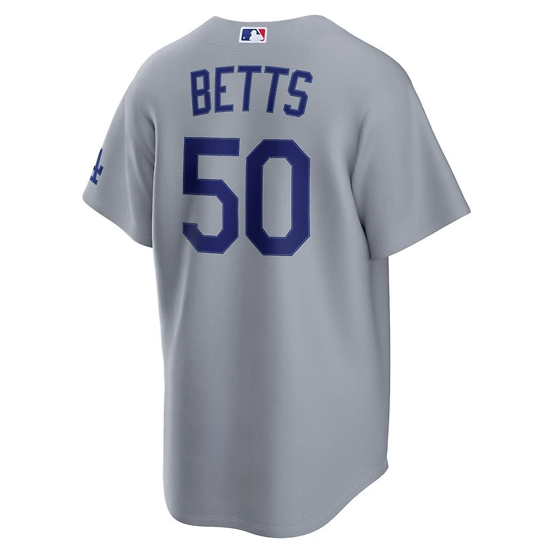Los Angeles Dodgers Mookie Betts Grey Road Alternate Nike Stadium Player Jersey