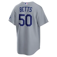 Los Angeles Dodgers Mookie Betts Grey Road Alternate Nike Stadium Player Jersey