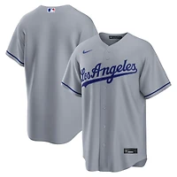 Los Angeles Dodgers Blank Grey Road "Los Angeles" Nike Replica Jersey