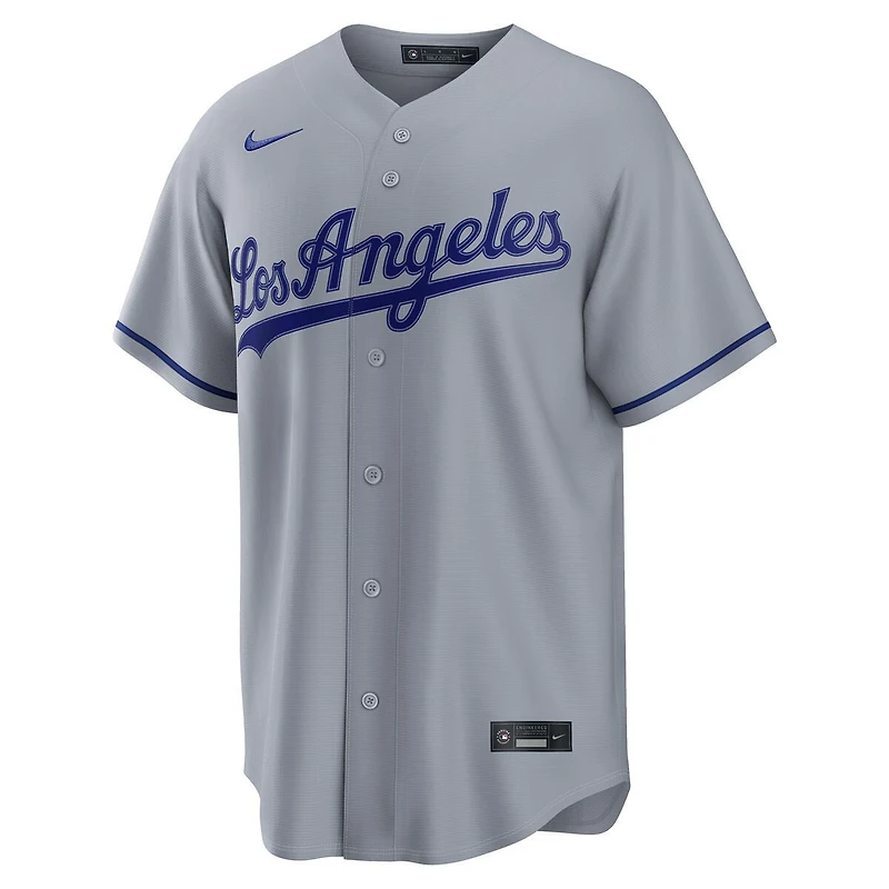 Los Angeles Dodgers Blank Grey Road "Los Angeles" Nike Replica Jersey