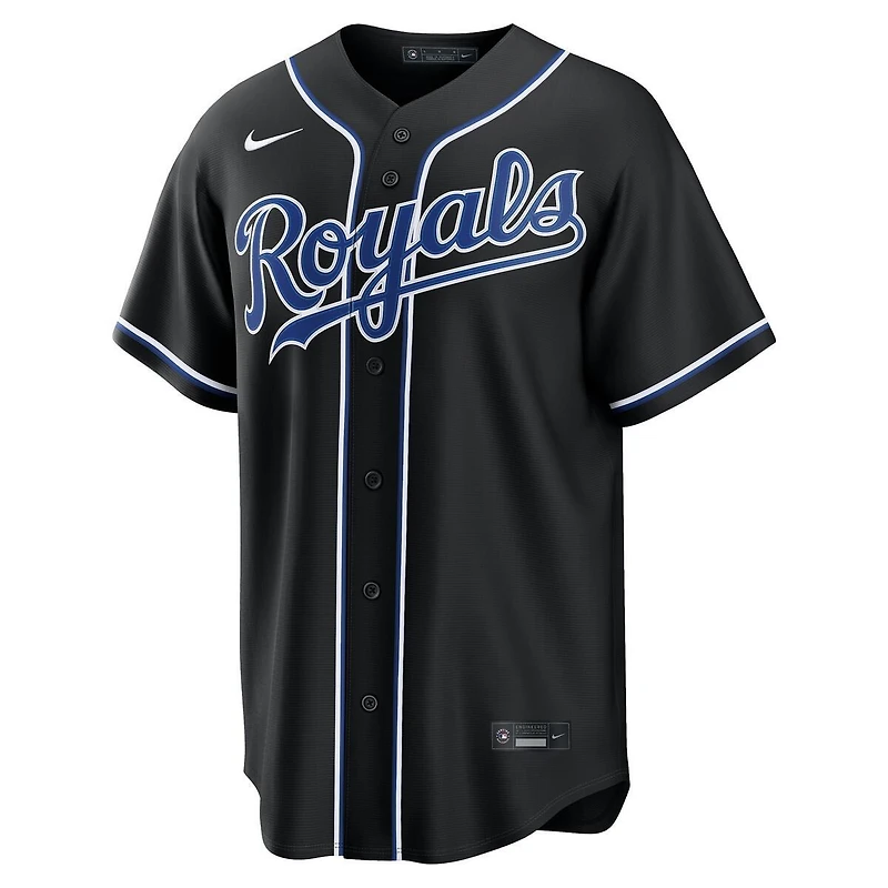 Kansas City Royals Bobby Witt Jr Black Carbon Fashion Nike Replica Jersey