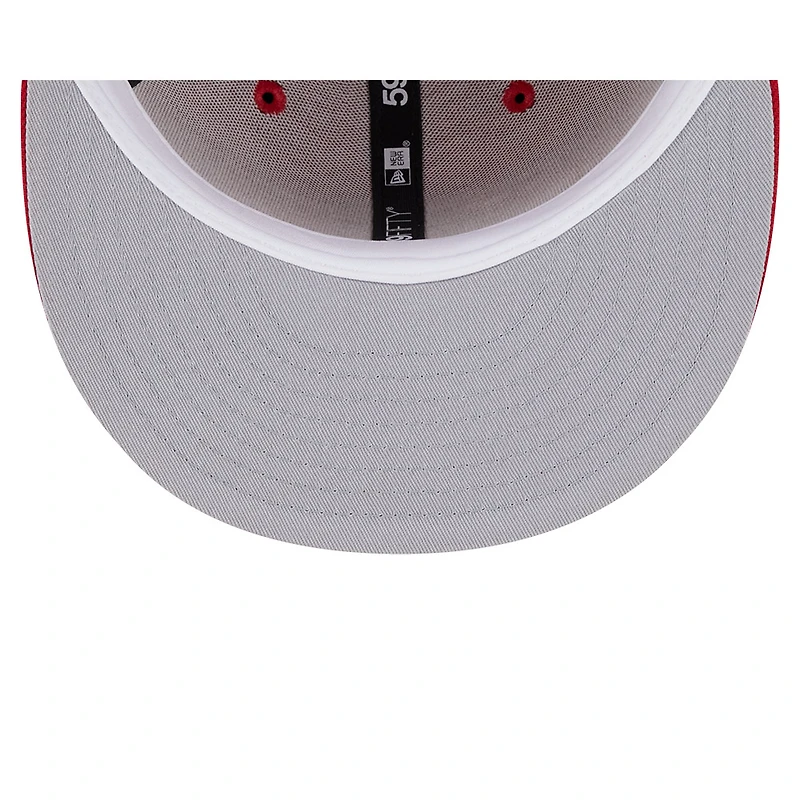 Kansas City Chiefs Scarlet LIV Main Patch Gray UV NFL New Era 59FIFTY Fitted Hat