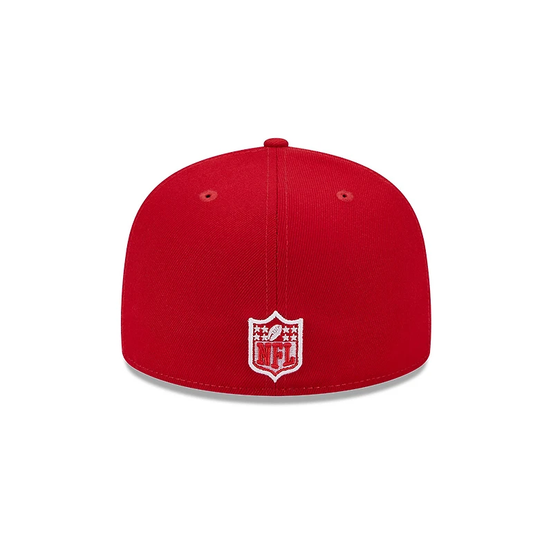 Kansas City Chiefs Scarlet LIV Main Patch Gray UV NFL New Era 59FIFTY Fitted Hat