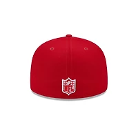 Kansas City Chiefs Scarlet LIV Main Patch Gray UV NFL New Era 59FIFTY Fitted Hat