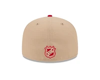 Chicago Blackhawks Camel and Red New Era 59FIFTY Fitted Hat