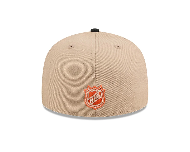 Anaheim Ducks Camel and Black New Era 59FIFTY Fitted Hat
