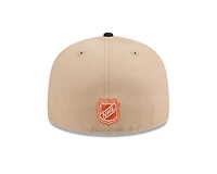 Anaheim Ducks Camel and Black New Era 59FIFTY Fitted Hat
