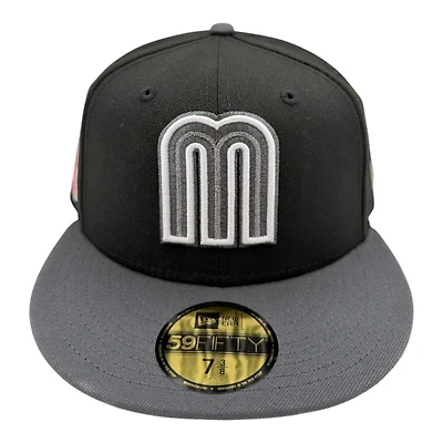 Mexico Black and Gray WBC New Era 59FIFTY Fitted Hat