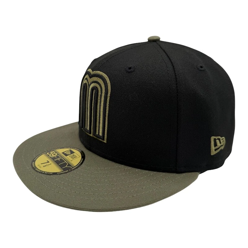 Mexico Black and Olive WBC New Era 59FIFTY Fitted Hat