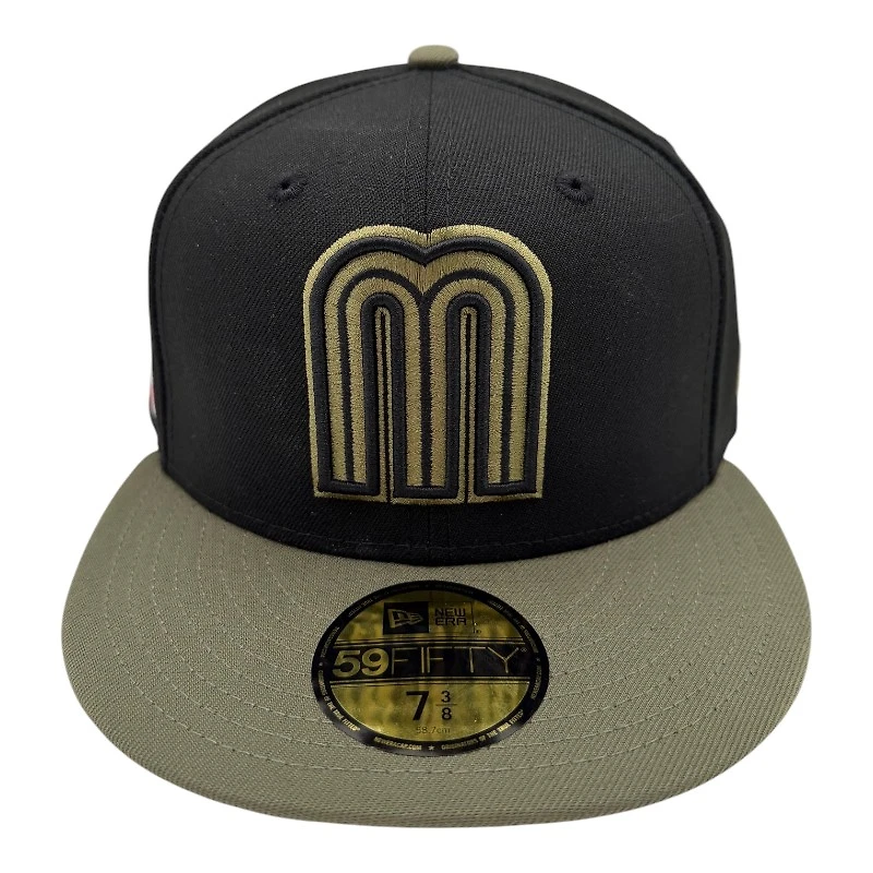 Mexico Black and Olive WBC New Era 59FIFTY Fitted Hat