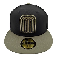 Mexico Black and Olive WBC New Era 59FIFTY Fitted Hat