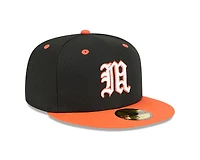 Miami Hurricanes Black and Orange New Era 59FIFTY Fitted Hat