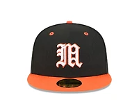 Miami Hurricanes Black and Orange New Era 59FIFTY Fitted Hat