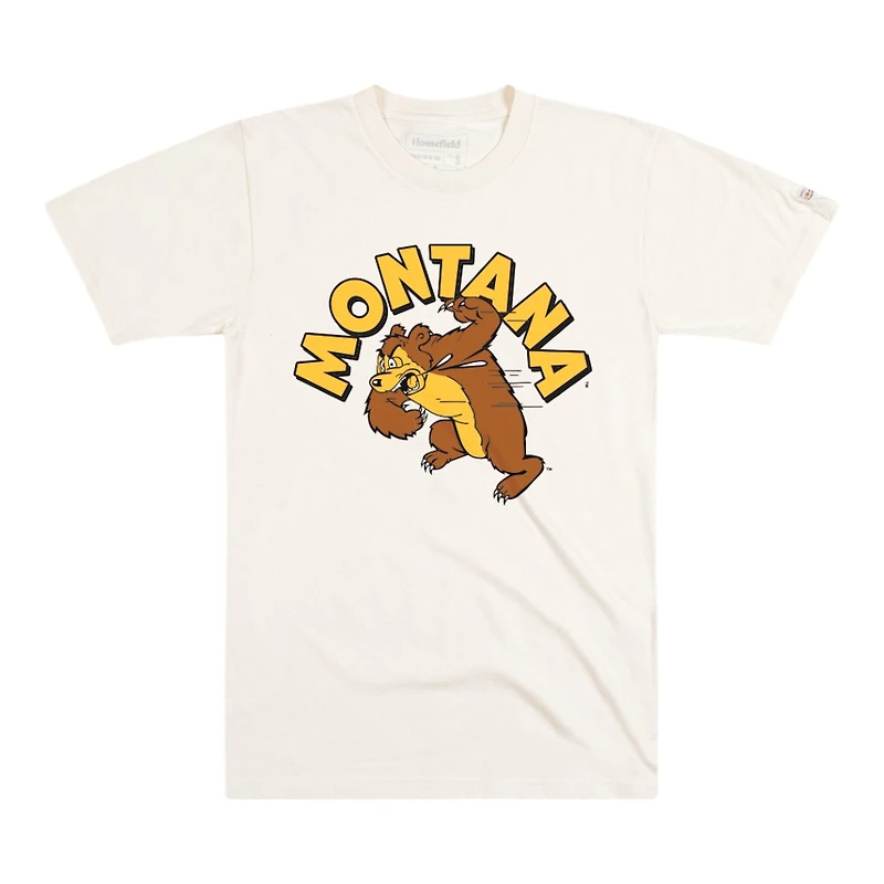 Montana Grizzlies Cream Slobbering Grizzly Homefield T-Shirt