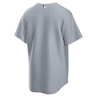 Los Angeles Dodgers Blank Grey Road Alternate Nike Replica Jersey