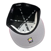 Mudville Nine Black and Red 2000 Inaugural Season Gray UV New Era 59FIFTY Fitted Hat