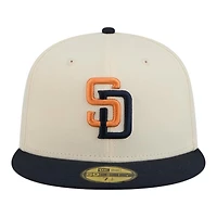 San Diego Padres Cream and Obsidian 2026 City Connect New Era 59FIFTY Fitted Hat