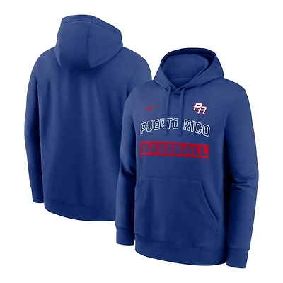 Puerto Rico Rush Blue Walk Off WBC Nike Pullover Hoodie