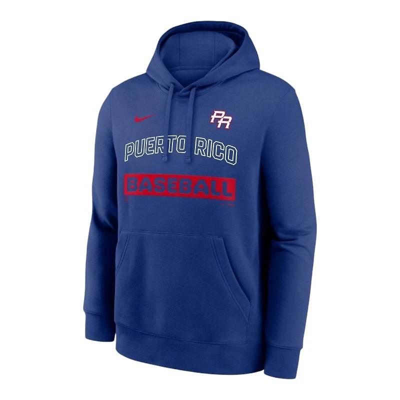 Puerto Rico Rush Blue Walk Off WBC Nike Pullover Hoodie