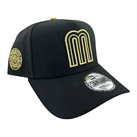 Mexico Black and Gold " World Baseball Classic" Aztec Patch New Era A-Frame 9FORTY Snapback Hat