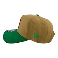 Mexico Khaki and Green "World Baseball Classic" Mexico Flag Patch New Era A-Frame 9FORTY Snapback Hat