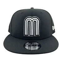 Mexico White on Black "World Baseball Classic" New Era 9FIFTY Snapback Hat