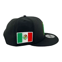 Mexico Black Metallic "World Baseball Classic" Mexico Flag Patch New Era 9FIFTY Snapback Hat