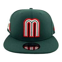 Mexico Dark Green "World Baseball Classic" Mexico Flag Patch New Era 9FIFTY Snapback Hat