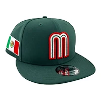Mexico Dark Green "World Baseball Classic" Mexico Flag Patch New Era 9FIFTY Snapback Hat