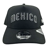 Mexico Black Wordmark Gray UV New Era 9FIFTY A-Frame Snapback Hat
