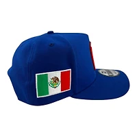 Mexico Royal Blue  "World Baseball Classic" Mexico Flag Patch Green UV New Era 9FIFTY A-Frame Snapback Hat