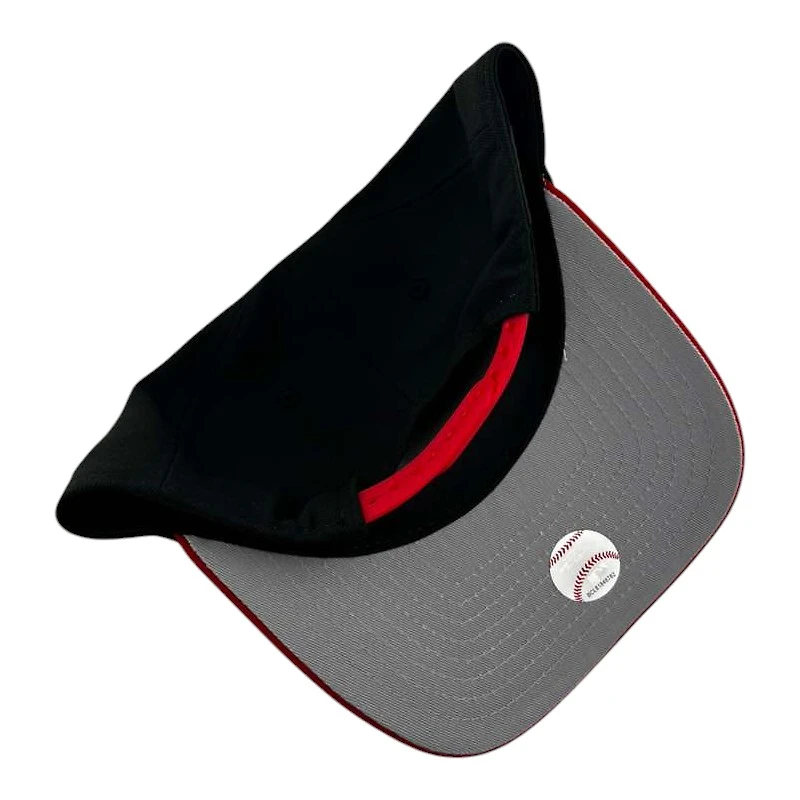 Mexico Black and Scarlet Wordmark WBC Patch Gray UV New Era 9FIFTY A-Frame Snapback Hat