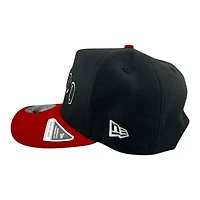 Mexico Black and Scarlet Wordmark WBC Patch Gray UV New Era 9FIFTY A-Frame Snapback Hat