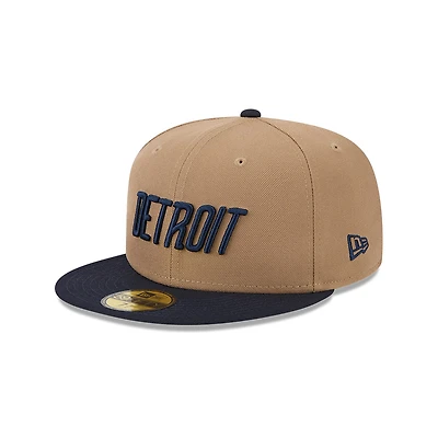 Detroit Tigers Khaki and Navy City Connect New Era 59FIFTY Fitted Hat