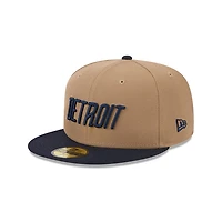 Detroit Tigers Khaki and Navy City Connect New Era 59FIFTY Fitted Hat