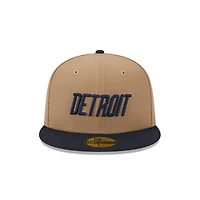 Detroit Tigers Khaki and Navy City Connect New Era 59FIFTY Fitted Hat