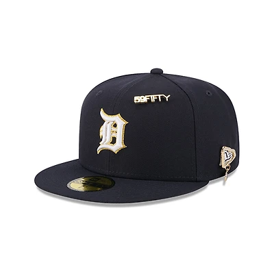 Detroit Tigers Navy and Gold 2025 59FIFTY Day New Era Fitted Hat