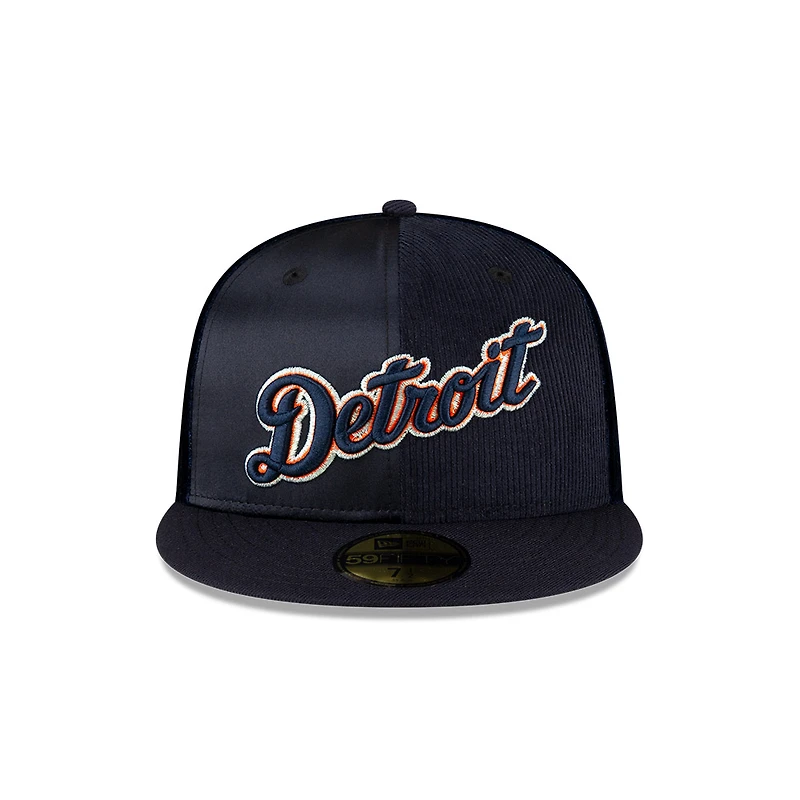Detroit Tigers Navy Statin and Corduroy New Era 59FIFTY Fitted Hat