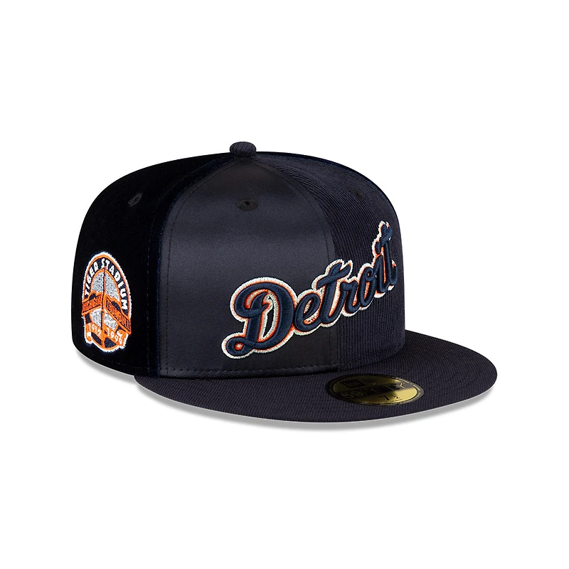 Detroit Tigers Navy Statin and Corduroy New Era 59FIFTY Fitted Hat