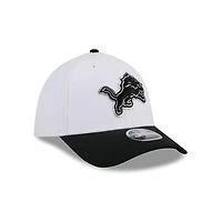Detroit Lions White and Black 2026 NFL Draft New Era 39THIRTY  M-Crown Flex Hat