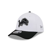 Detroit Lions White and Black 2026 NFL Draft New Era 39THIRTY  M-Crown Flex Hat