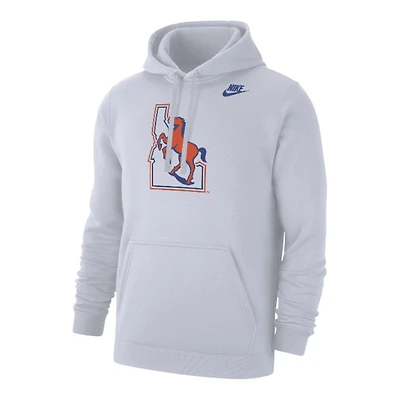Boise State Broncos White Nike Vault Pullover Hoodie
