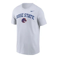 Boise State Broncos White Arch Wordmark Nike T-Shirt