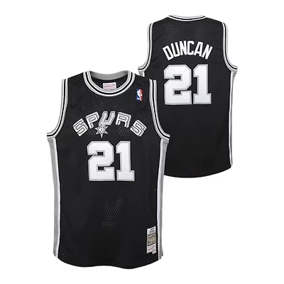 Youth San Antonio Spurs Tim Duncan Mitchell & Ness 1998-99 Hardwood Classics Swingman Black Jersey