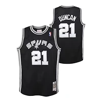 Youth San Antonio Spurs Tim Duncan Mitchell & Ness 1998-99 Hardwood Classics Swingman Black Jersey