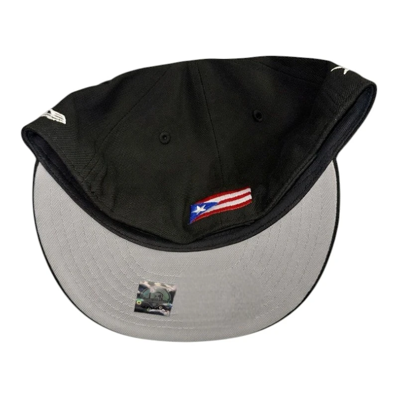 Buffalo Luces Black MiLB PR Flag Batterman Gray UV New Era 59FIFTY Fitted Hat