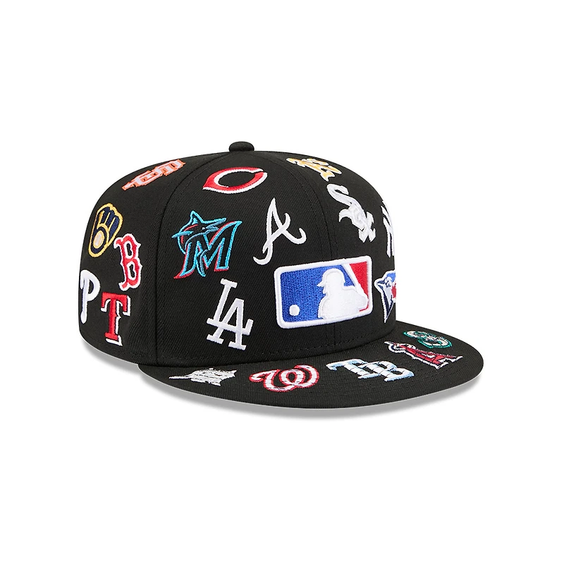 MLB Patches All Over New Era 59FIFTY Fitted Hat